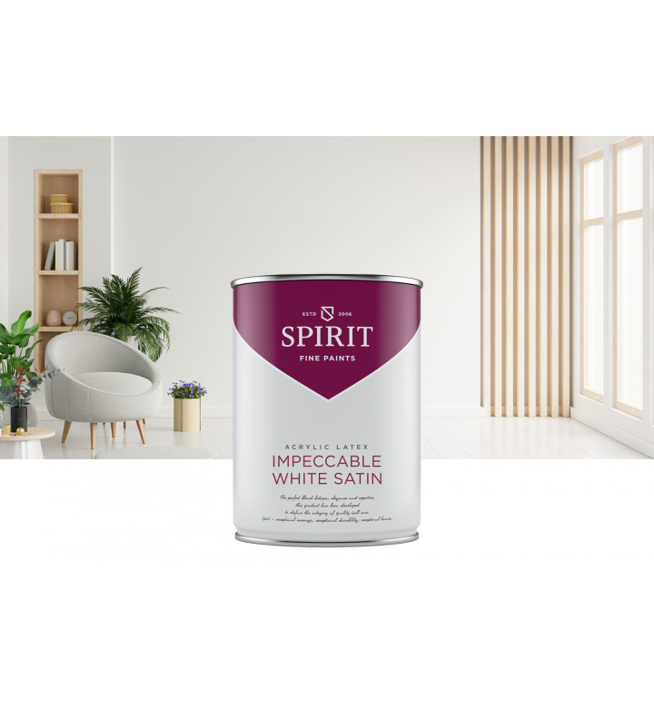 Боя латерксна Spirit impeccable white satin, 1 l