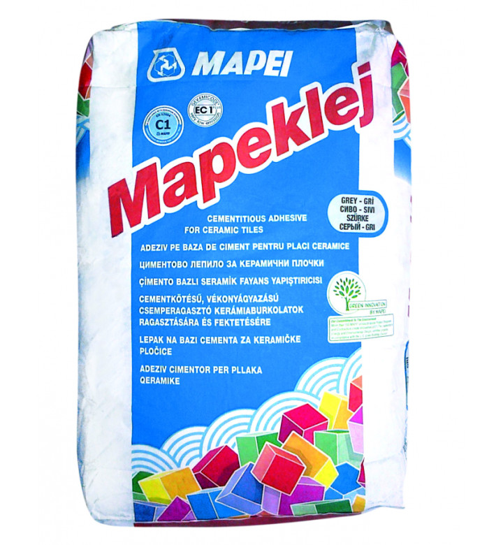 Лепило за керамични плочки Mapeklej, сиво - 25 kg