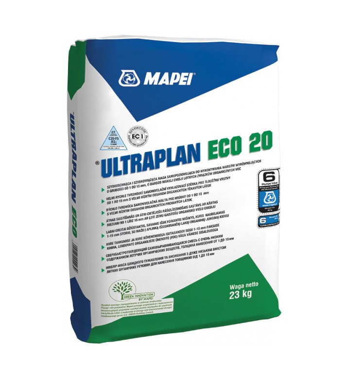 Саморазливна, бързостягаща замазка Ultraplan Eco 20 - 23 kg