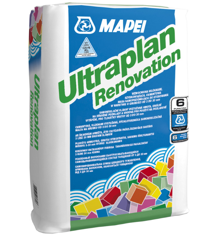 Саморазливна, бързостягаща замазка Ultraplan Renovation - 23 kg