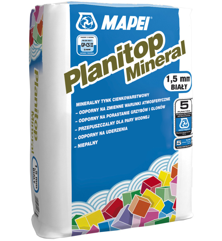 Смес за шпакловане Planitop Mineral,1.5 mm, white / бяла - 25 kg