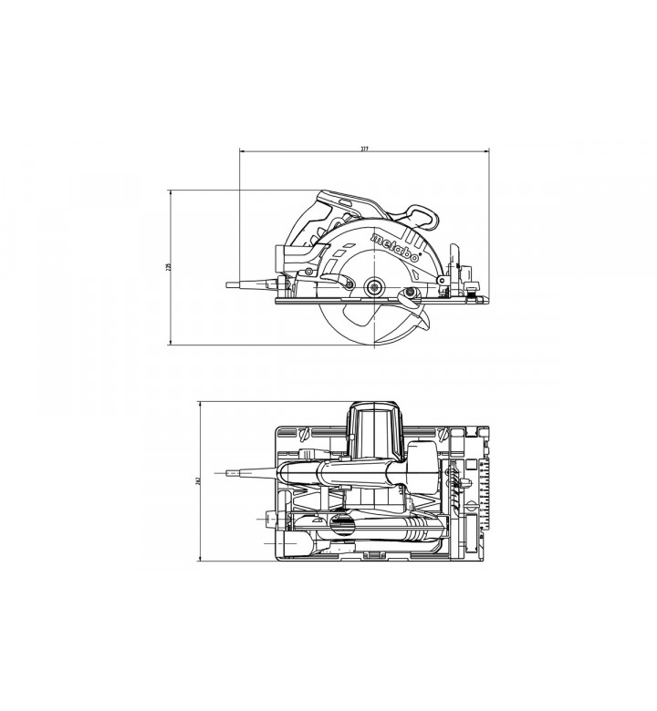 Циркуляр ръчен KS55 FS ф 160 1200W