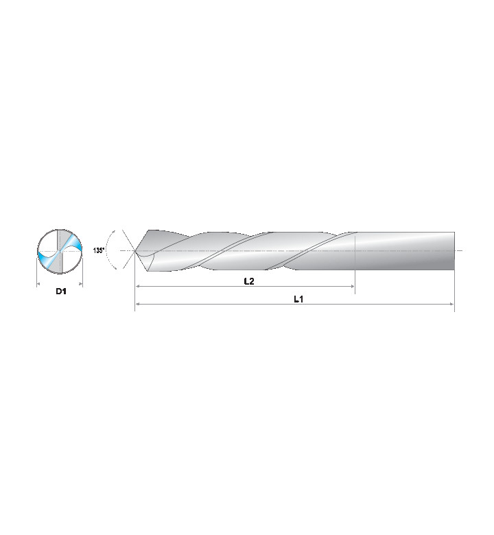 Свредло за метал 2.5 mm HSS+TIN