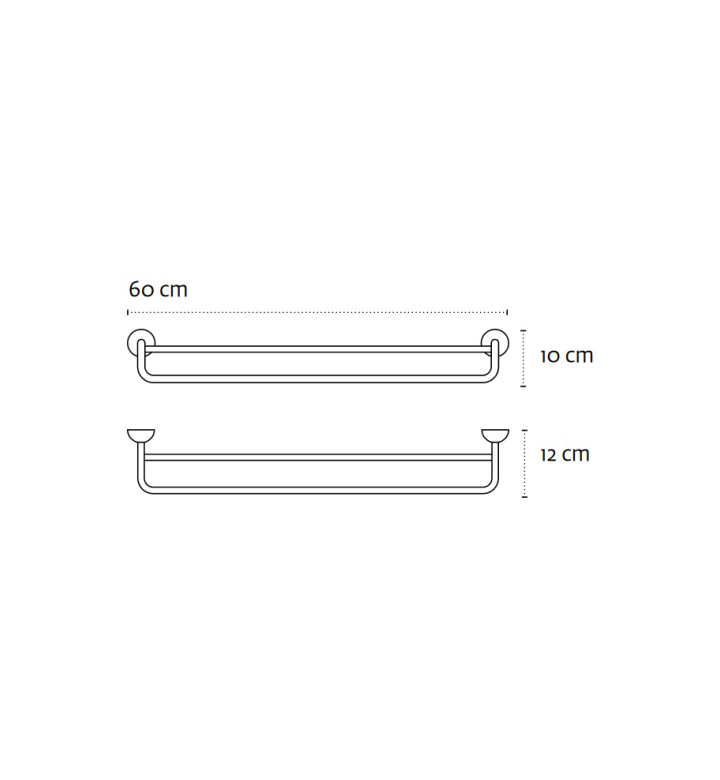 Пръчка за хавлия Classic, 60 cm - двойна