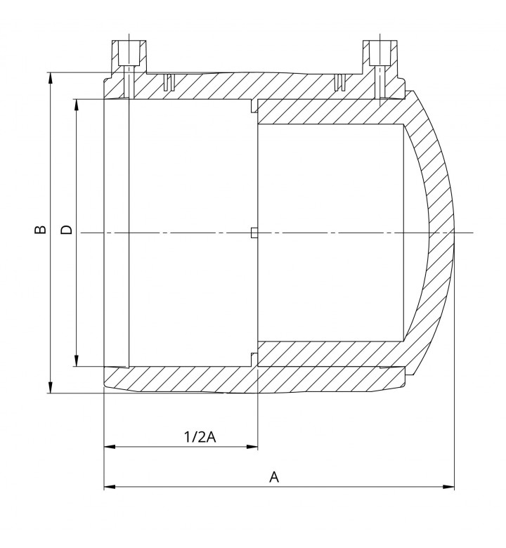 Капа за водопровод, електрозаваръчна PE ф 25 mm, PN16 SDR 11 FOX