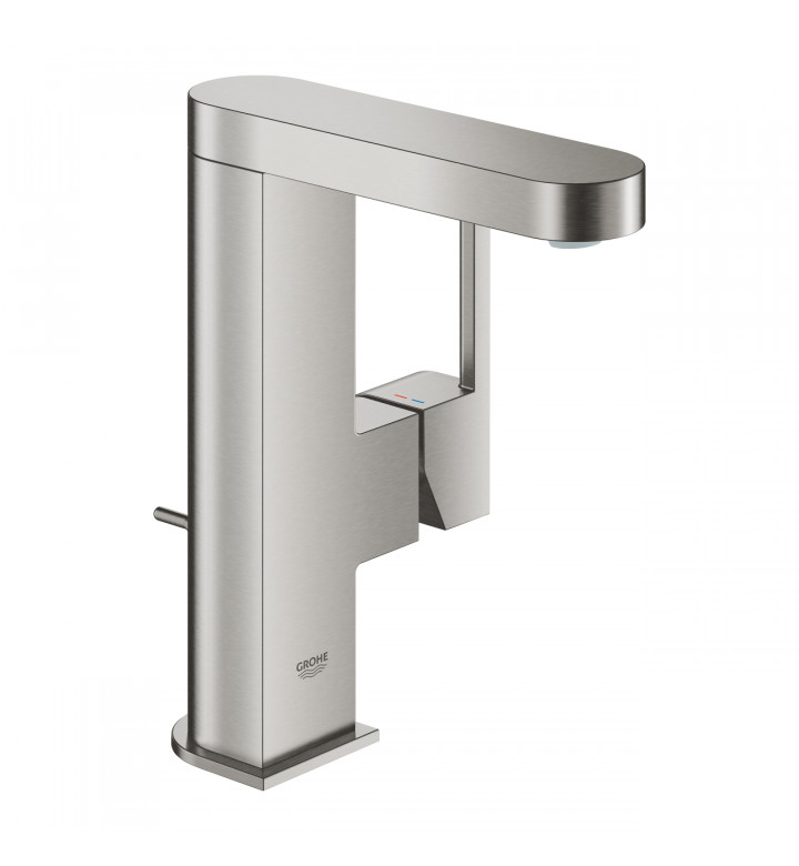 GROHE Plus смесител за умивалник 1/2'', едноръкохватков, M-размер, инокс