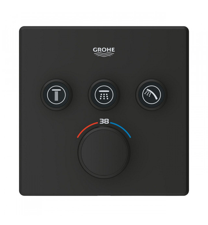 Термостат за вграждане Grohtherm SmartControl с 3 извода, без тяло