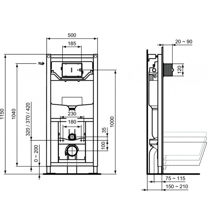 Структура за вграждане 120M 3H ProSys