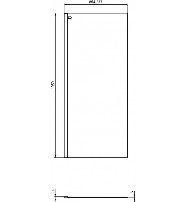 Преграден панел Connect 2, 90 cm