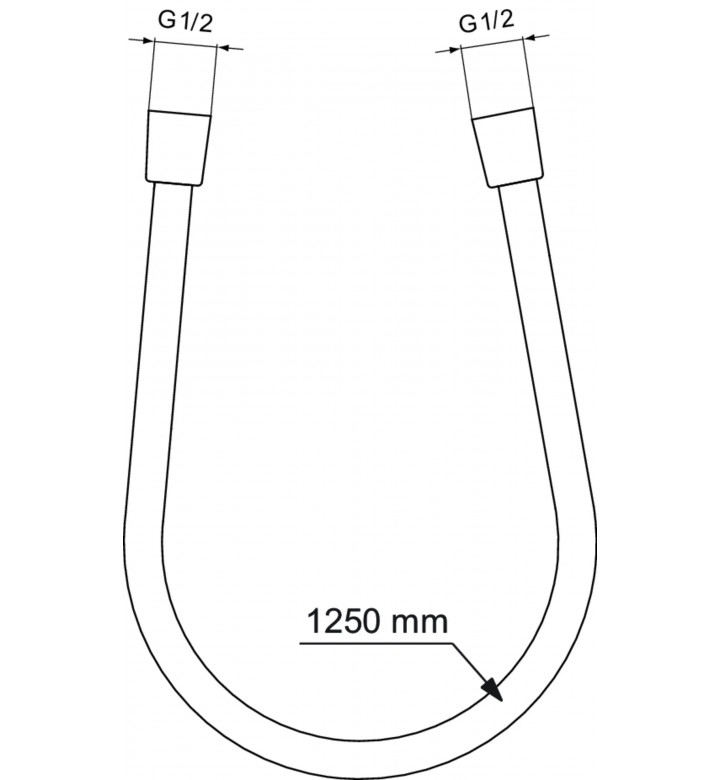 Шлаух 1.25 m, Idealflex, BE125AA