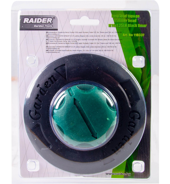 Корда с глава лесно навиване M 10 x 1.25 LH Black Omar PA RD