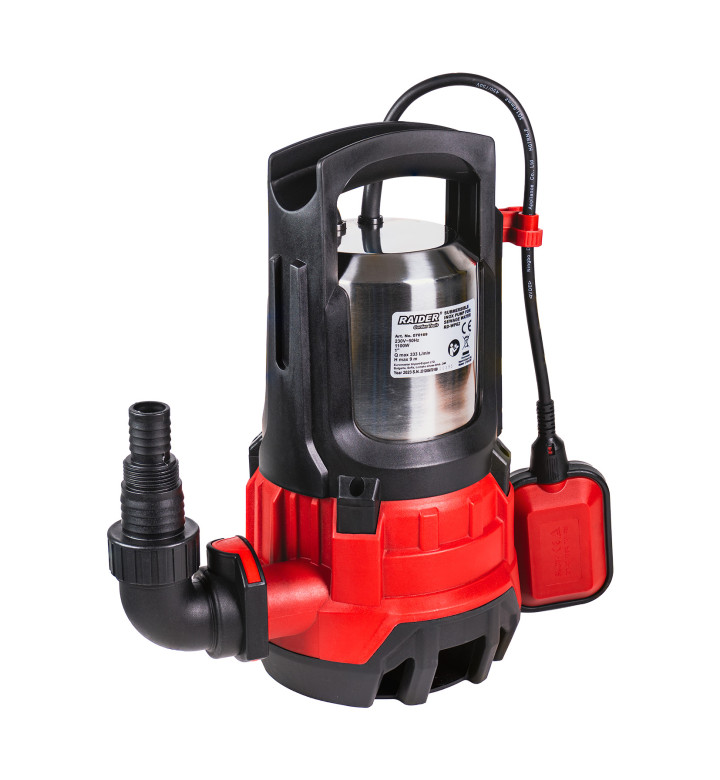 Потопяема водна помпа 1100W, 1", 333L/min, 9m, INOX, RD-WP62