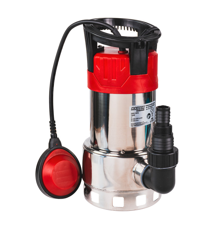 Потопяема водна помпа 750W, 1", 233L/min, 8m, INOX, RD-WP64
