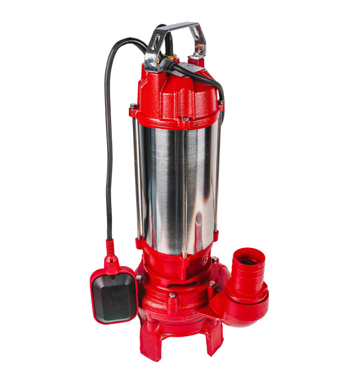 Помпа водна за мръсна вода, 1100W, 2", 230L/min, 15 m, ножова, INOX, RD-NWP88