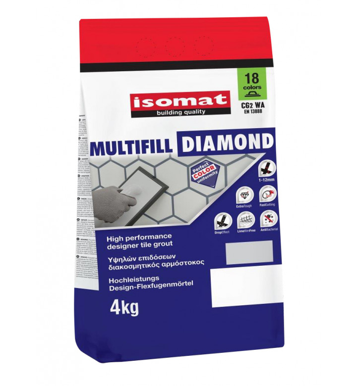 Multifill Diamond black, №02, фуга 1-12mm, 4 kg