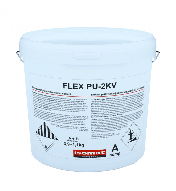 Flex PU-2KV, 5 kg, двукомпонентен полиуретанов уплътнител за вертикални фуги