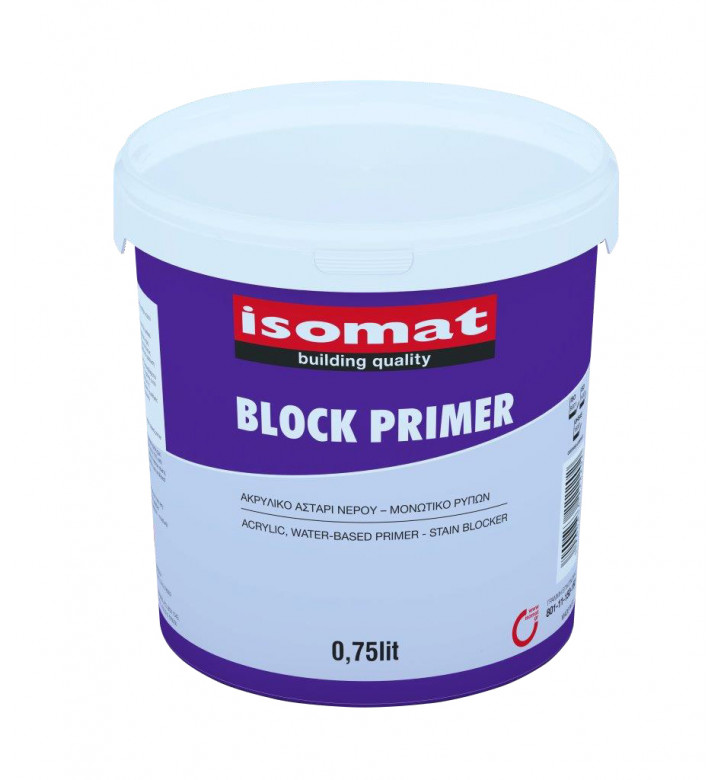 Block Primer 0.75 l, грунд против водоразтворими петна