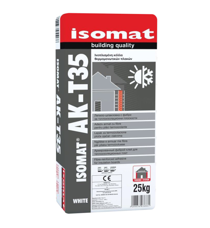 Isomat AK-T35 white 25 kg, лепило за EPS и XPS