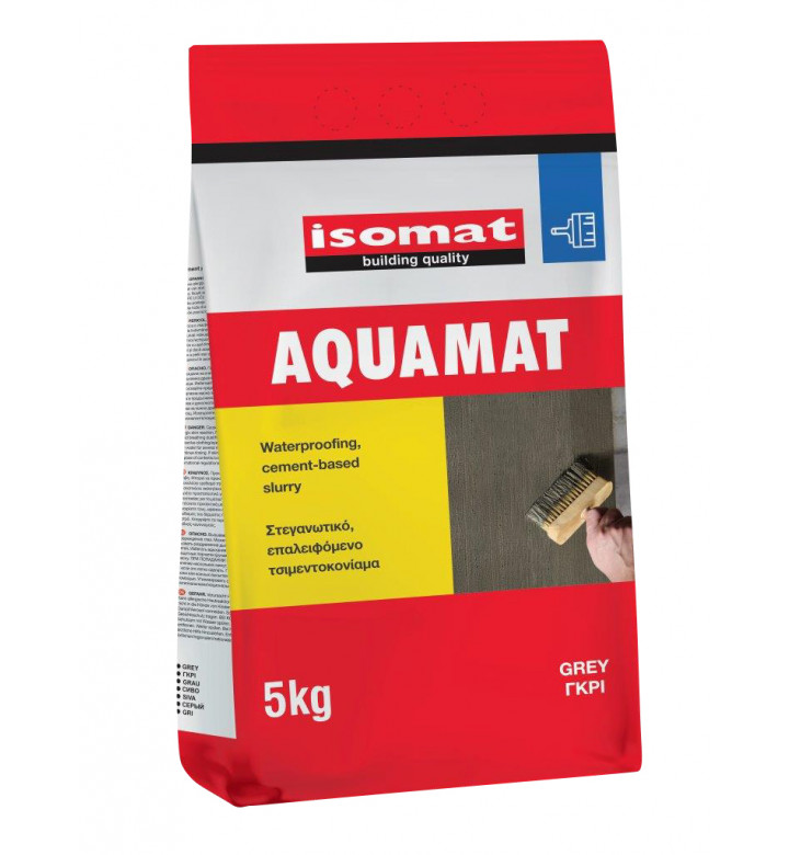 Aquamat grey 5 kg, хидроизолация на циментова основа