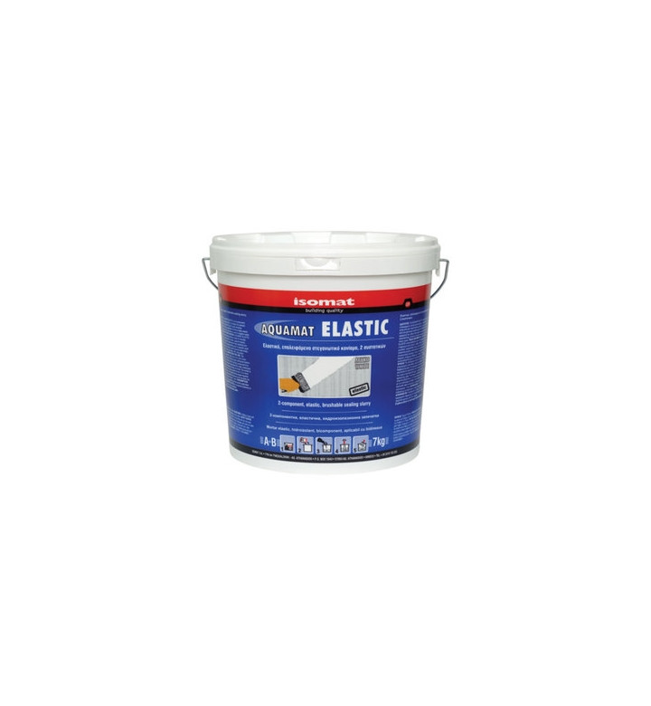 Aquamat Elastic white 7 kg, двукомпонентна хидроизолация