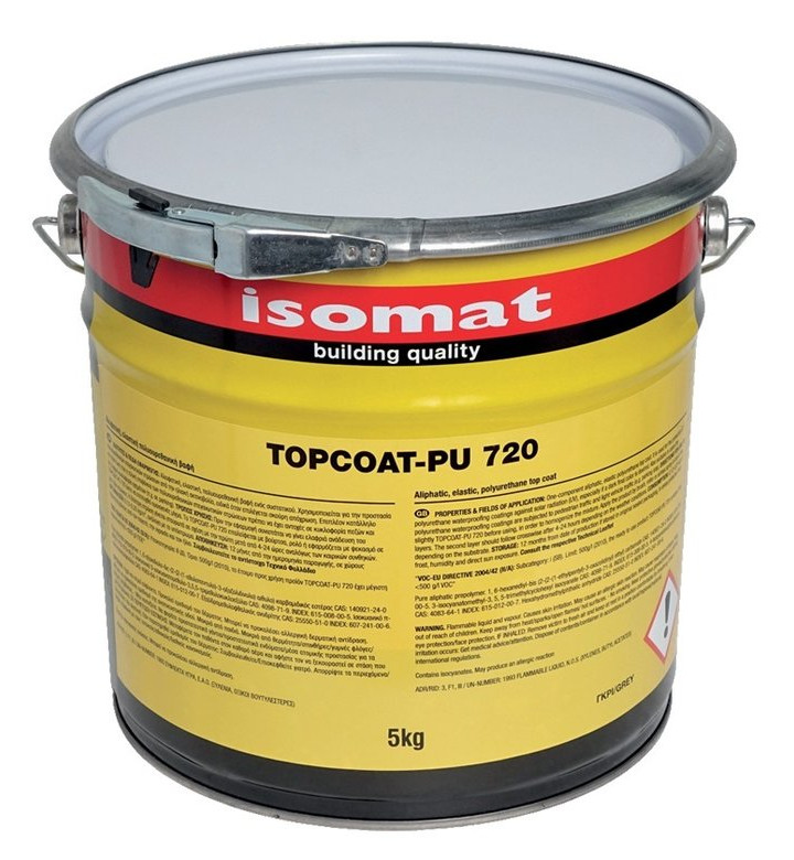 Topcoat PU 720, сив, 5 kg, асфалтно еластично полиуретаново повърхностно покритие