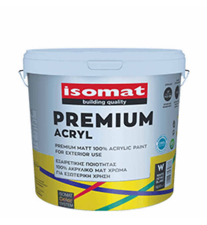 Premium Acryl, бяла, 10 l