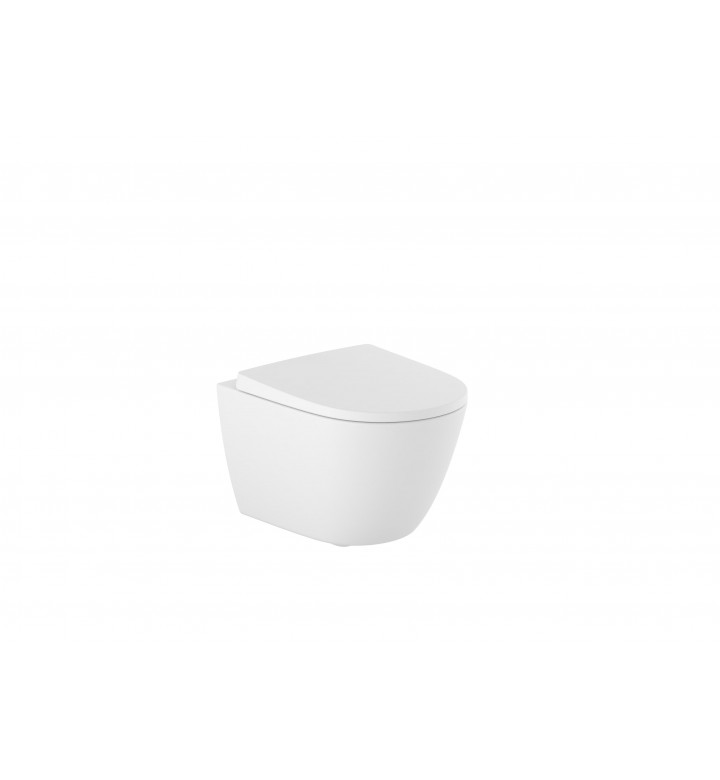 Тоалетна чиния за стенен монтаж, Ona Compact Rimless, matt white 480 mm