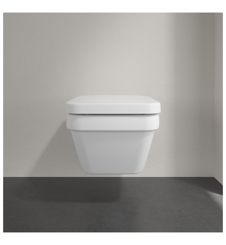 Комплект за WC, Architectura, 370 х 530 х 316mm, тоалетна чиния 5685R001 Direct Flush + седалка със забавено падане 9M58S101, alpin white