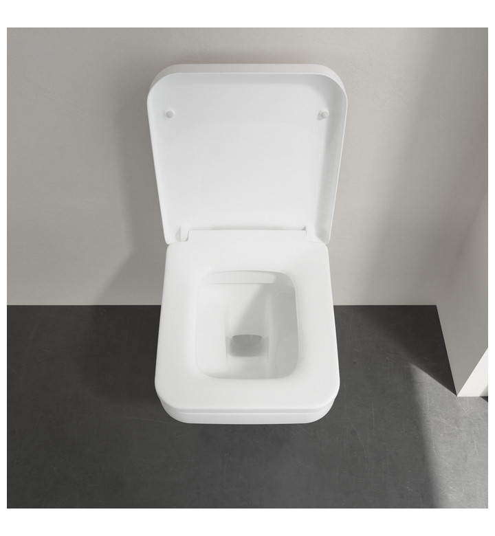 Комплект за WC, Architectura, 370 х 530 х 316mm, тоалетна чиния 5685R001 Direct Flush + седалка със забавено падане 9M58S101, alpin white