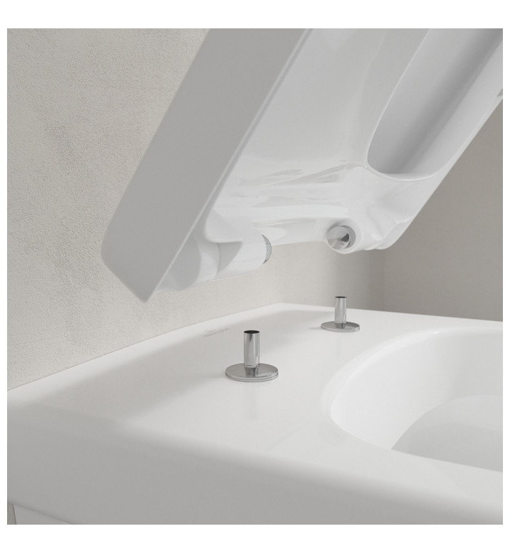 Комплект за WC, Architectura, 370 х 530 х 316mm, тоалетна чиния 5685R001 Direct Flush + седалка със забавено падане 9M58S101, alpin white