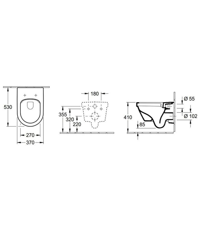 Тоалетна чиния Arhitectura, Direct Flush, Alpine White