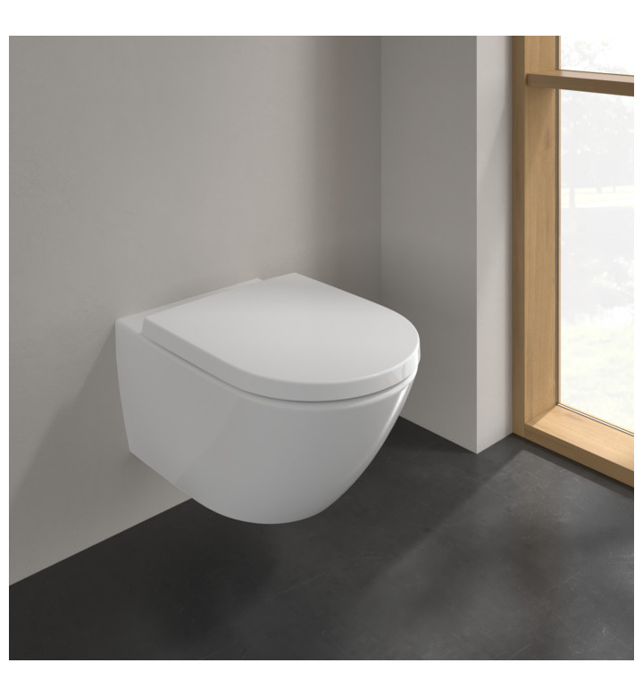 Комплект за WC Subway 3.0, 370 х 560 х 360 mm, тоалтна чиния Twist Flush Ceramic Plus + седалка забавено падане, alpin white