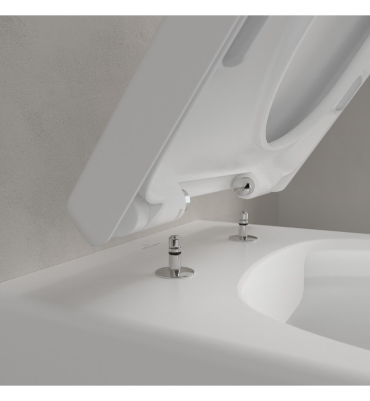 Тоалетна чиния Combi Pack Avento Slim 370 х 530 х 315mm, Direct Flush + седалка и капак със забавено падане