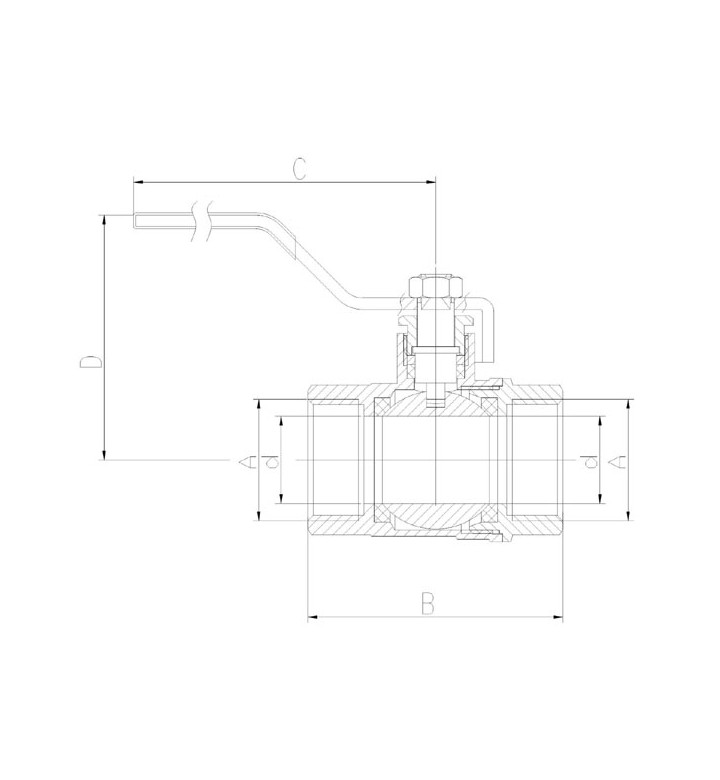 Вентил воден сферичен Normal 1/2"