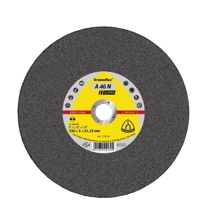 Диск за алуминий ф 230 x 3 x 22.23 mm Kronenflex® A 24 R Supra