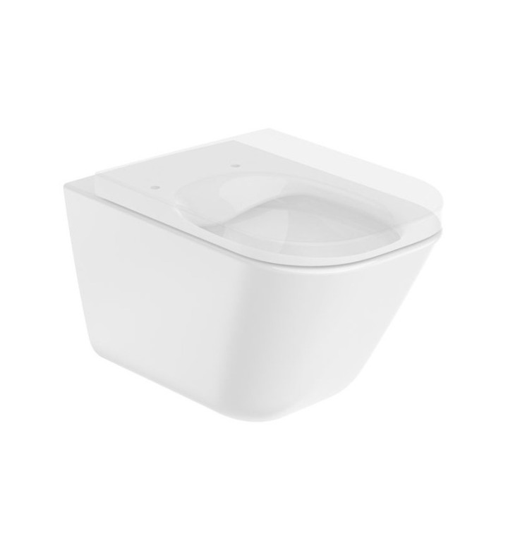 Комплект за WC 4 в 1 The Gap Square Rimless Compact (бутон по избор), A890090020 + A34647A000 + A801732001