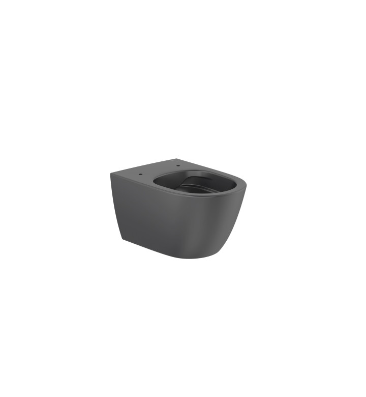 Комплект за WC Duplo 4 в 1, Ona Rimless black matt (бутон по избор)
