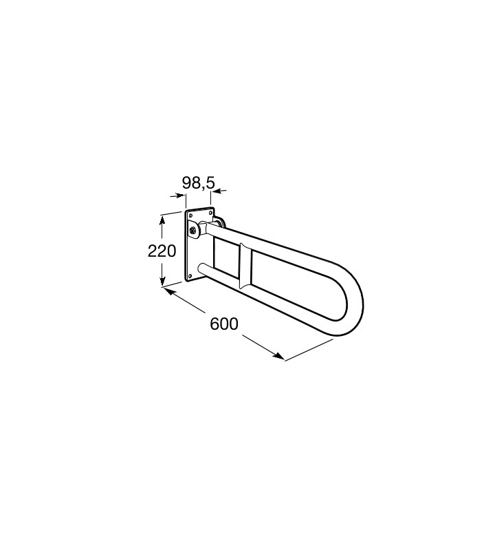 Сгъваема дръжка 600 mm Access Comfort