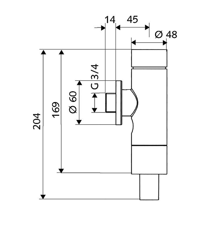 Кран напорен 3/4" Еко