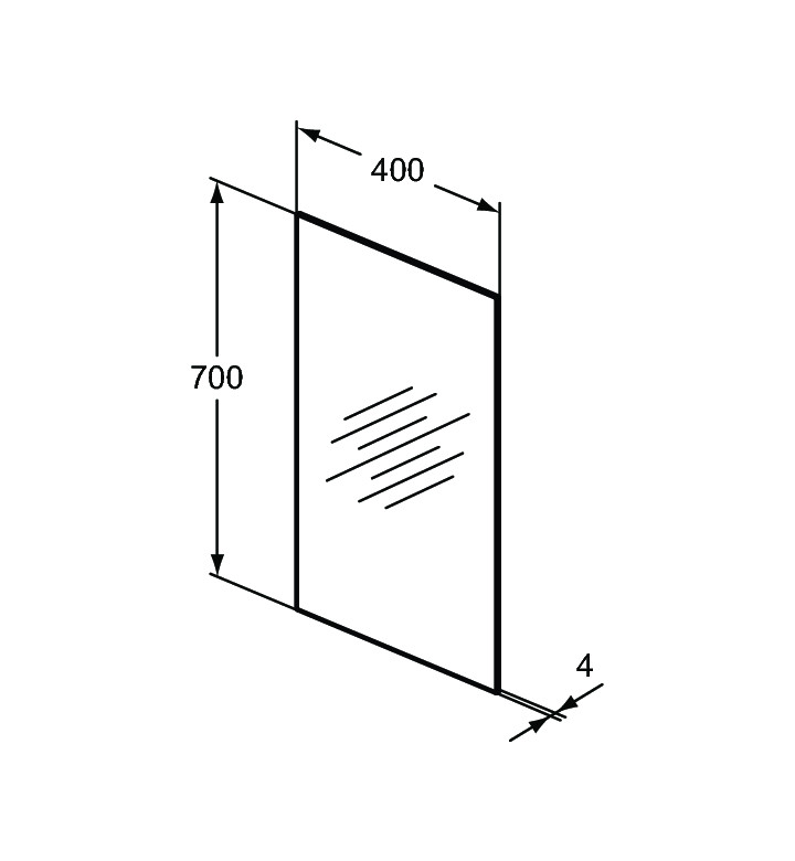 Огледало 400x700 mm Eco