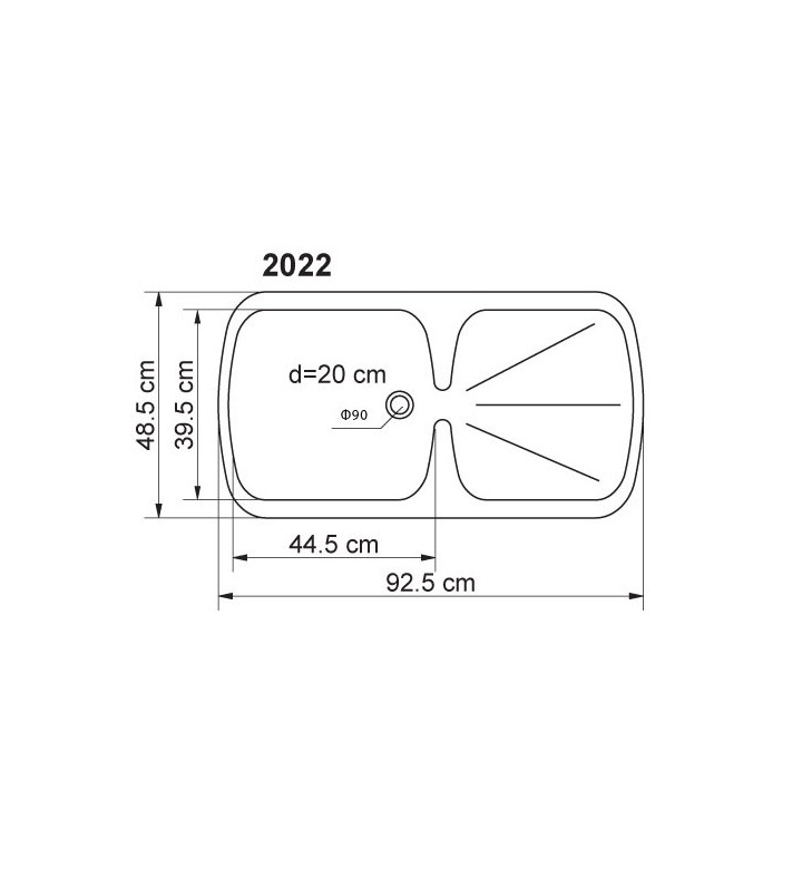 Кухненски умивалник 2022 полимермрамор