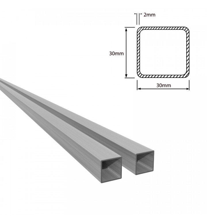 Профил тръбен 30x30x2x6000mm 2бр.