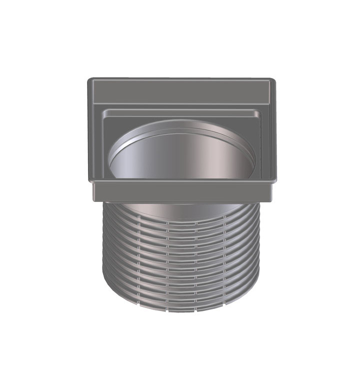 Наставка d 110 mm / неръждаема рамка (V4A) 132x132 mm, с вкл. пръстен