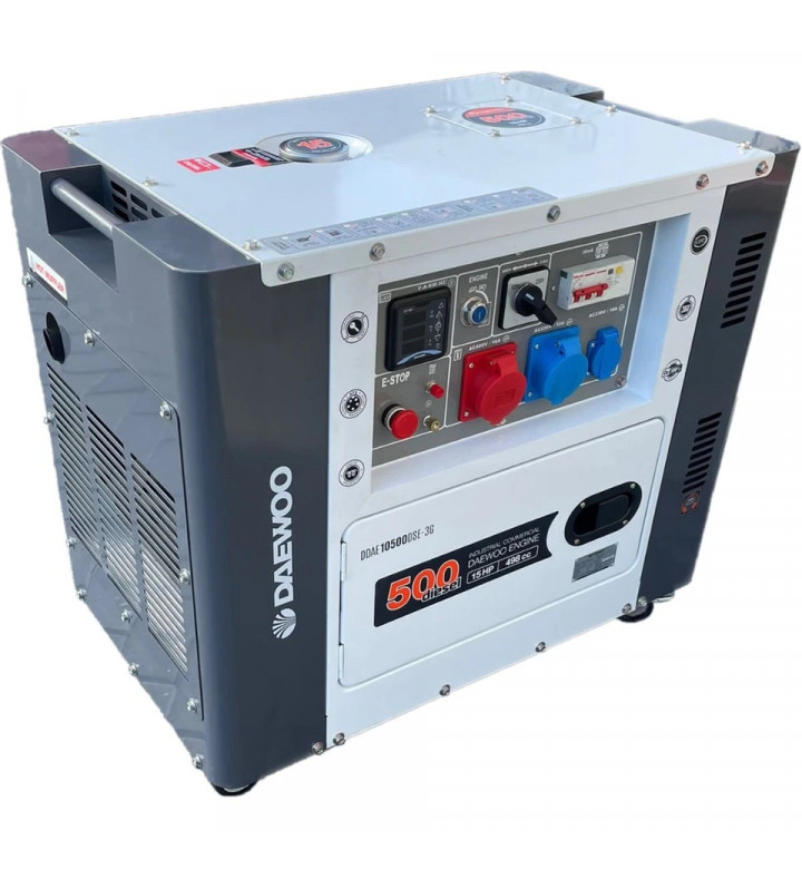 Генератор дизелов, 8.1 kVA, трифазен 498 CC, 15 Hp с електрически старт, Daewoo