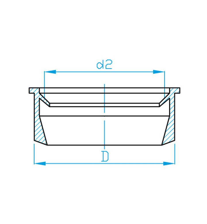 Гумен уплътнител за сифон за умивалник 50x32 mm B