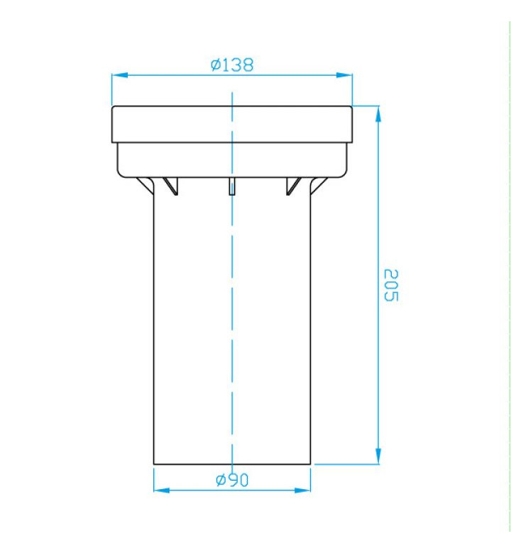 Тръба за структура 250 mm DN90