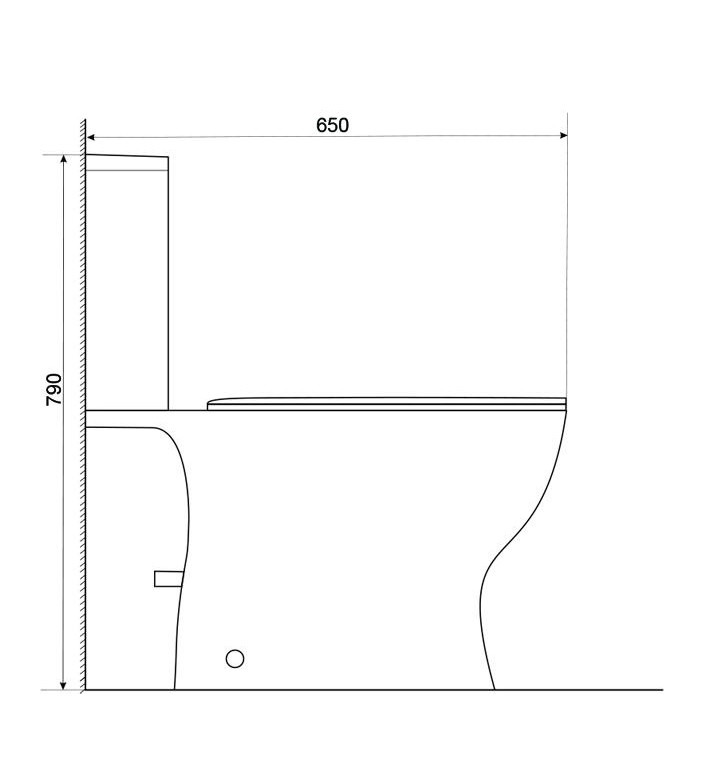 Моноблок Porto Rimless задно оттичане