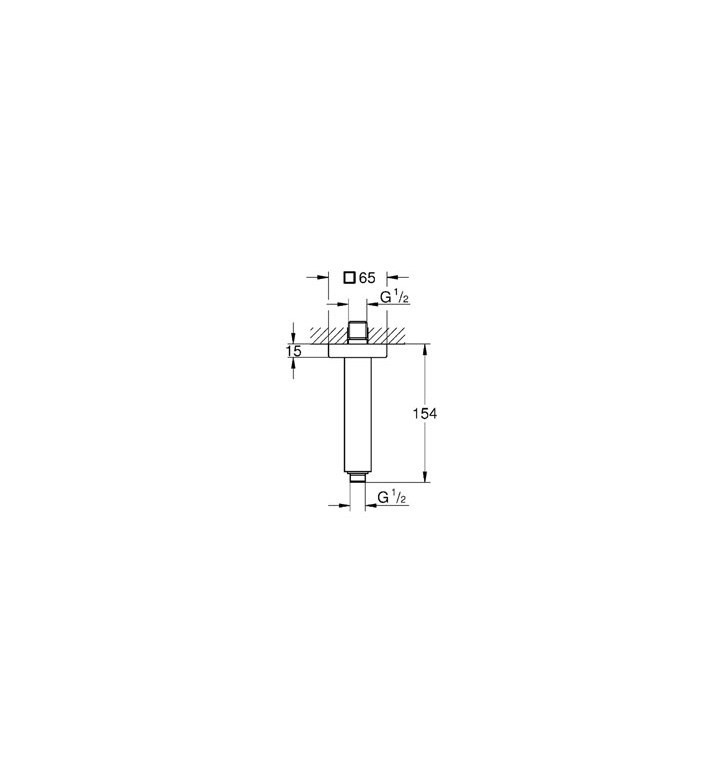 Рамо за душ 142 mm Rainshower