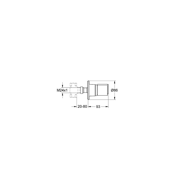 Grohtherm 2000 бутон за вентил