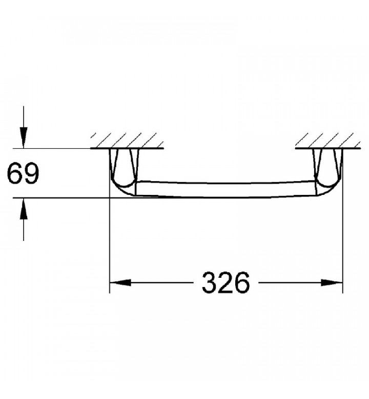 Закачалка за хавлии Chiara 32 cm